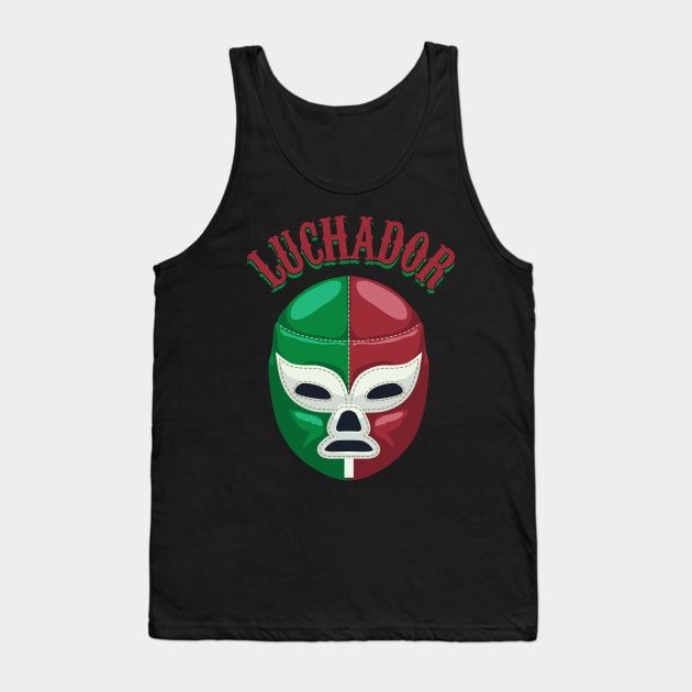 Luchador - mexican masked wrestler Tank Top by verde